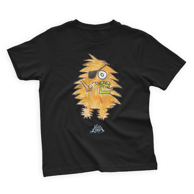 ILVIE LITTLE - MONSTER SHIRT BERTHA - Schwarz / 98/104 (2