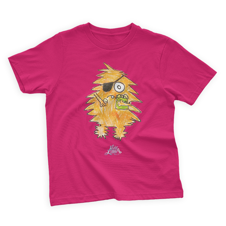 ILVIE LITTLE - MONSTER SHIRT BERTHA - dunkles Pink / 98/104