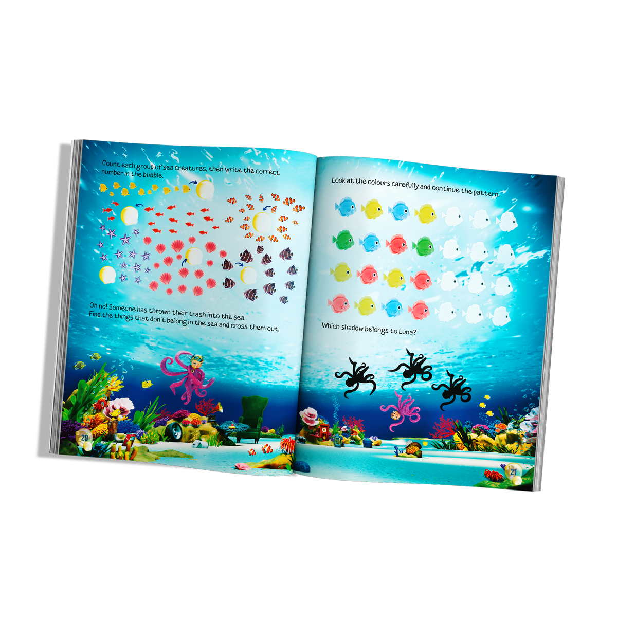 Luna Octopus - Count with Luna – Sticker Activity Book