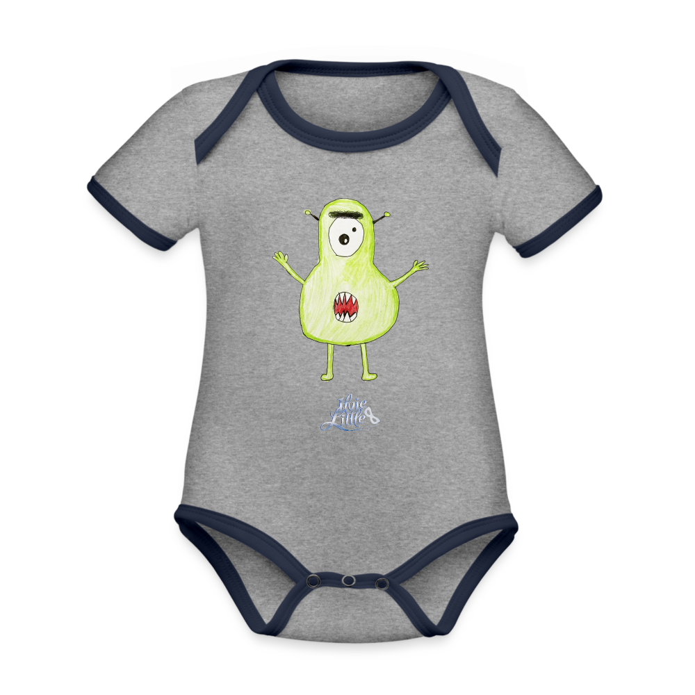 Monster Charlene Baby - heather grey/navy
