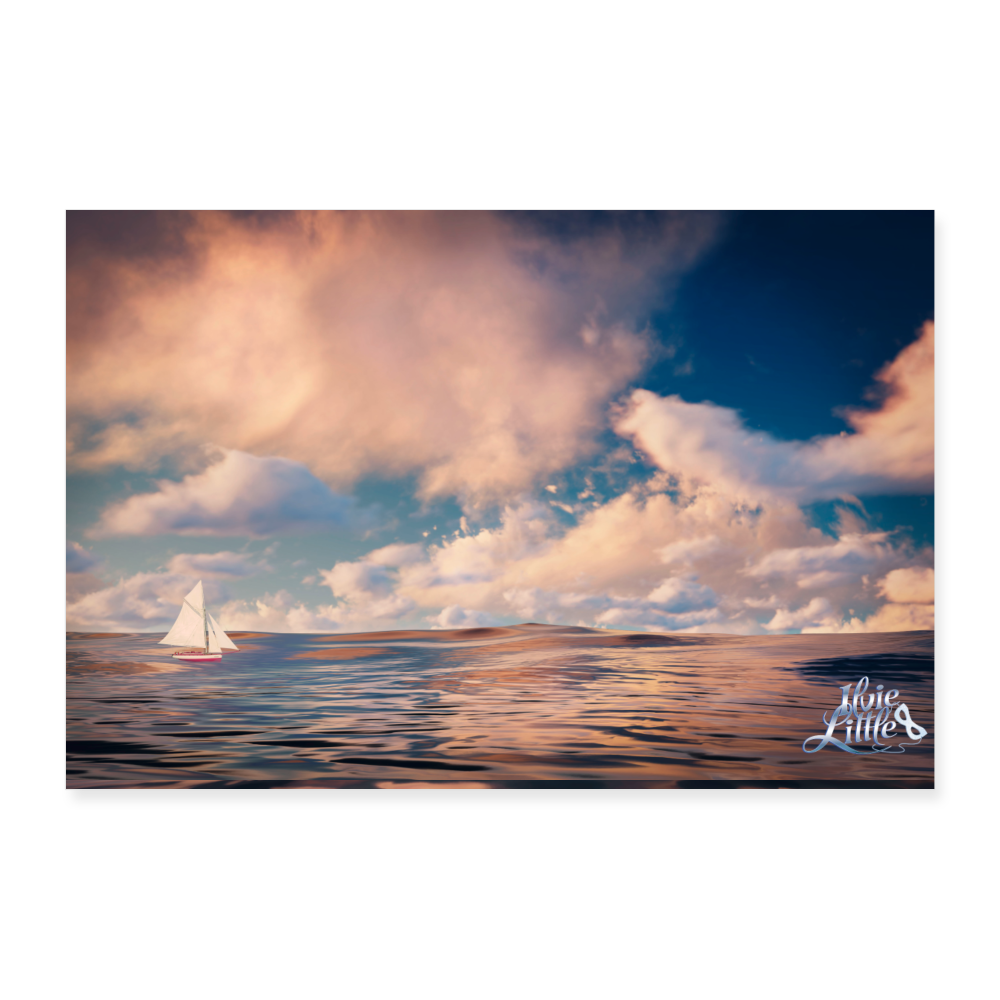 ILVIE LITTLE POSTER II Freedom on the Sea - white