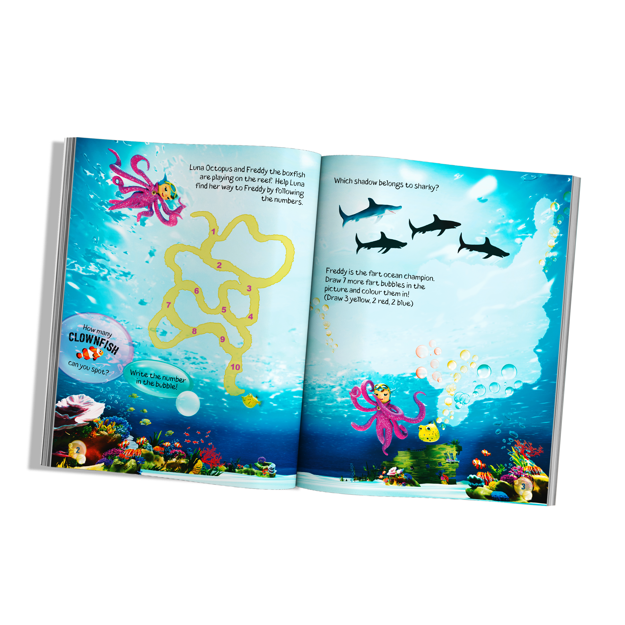 Luna Octopus - Count with Luna – Sticker Activity Book