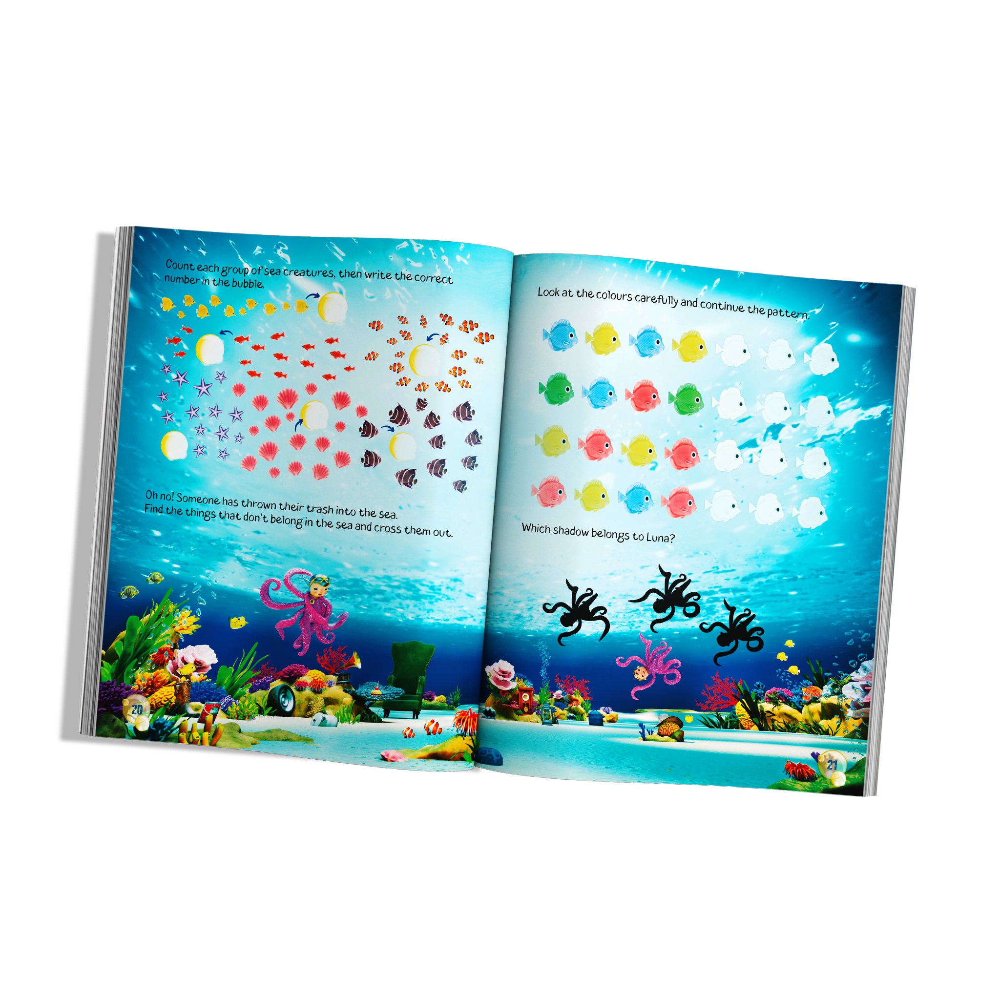 Luna Octopus - Count with Luna – Sticker Activity Book