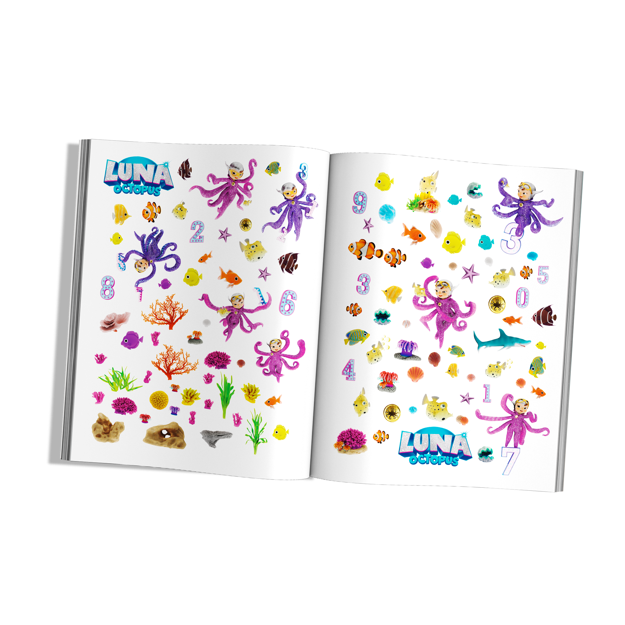 Luna Octopus - Count with Luna – Sticker Activity Book