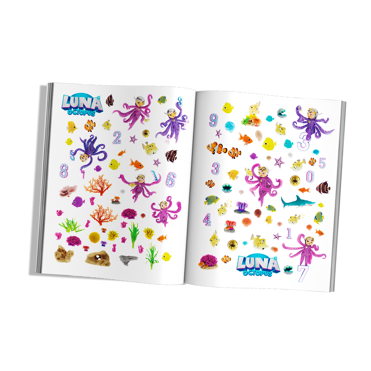Luna Octopus - Count with Luna – Sticker Activity Book