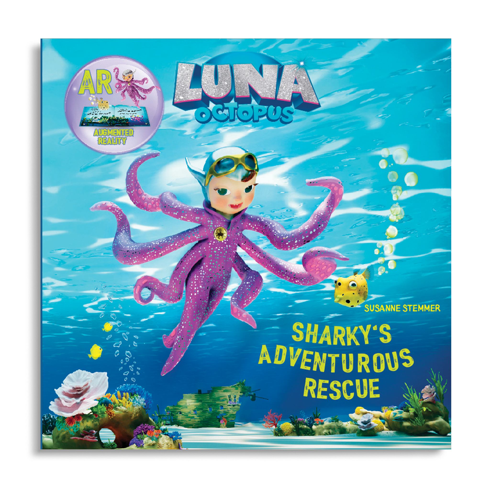 Luna Octopus – Sharky’s Adventurous Rescue, augmented reality ocean storybook for children ages 4–6