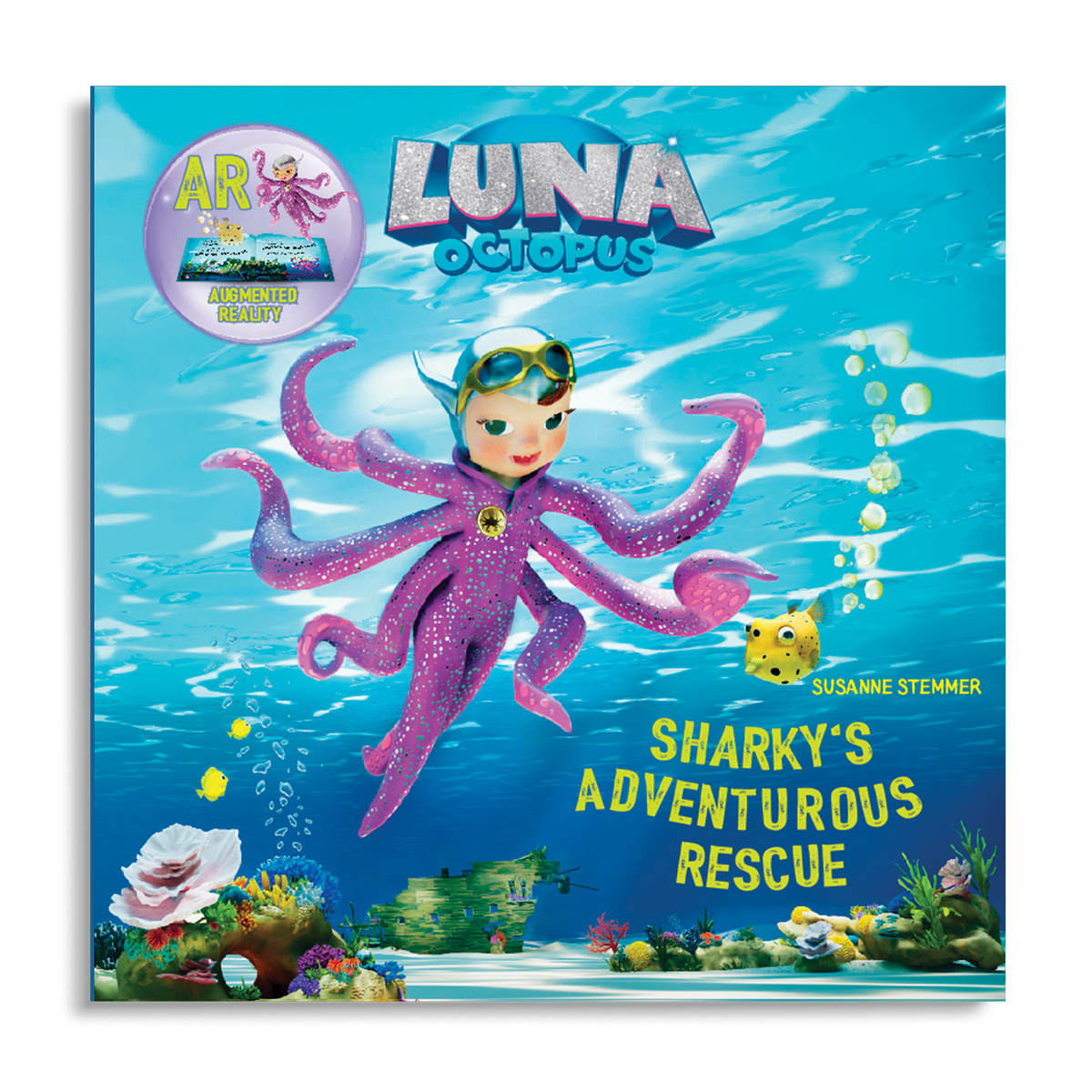 Luna Octopus – Sharky’s Adventurous Rescue, augmented reality ocean storybook for children ages 4–6