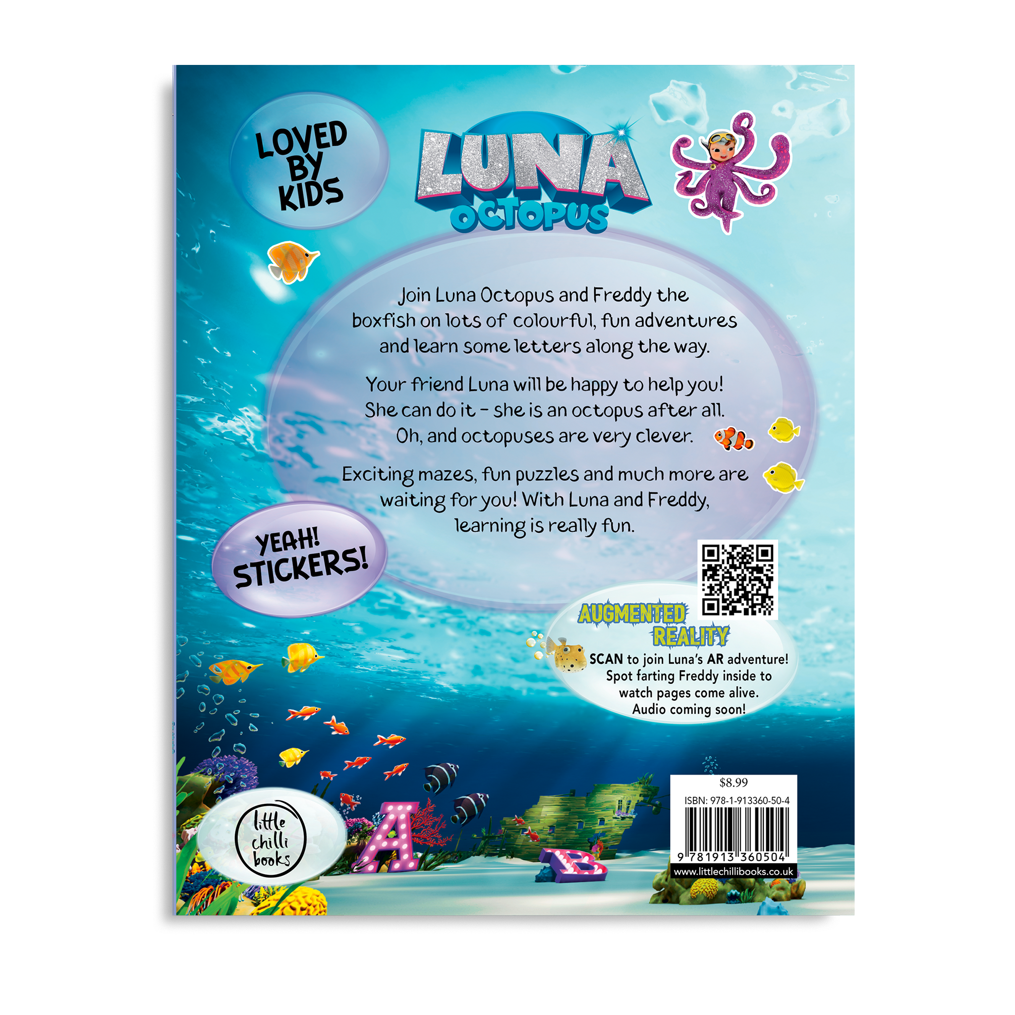 Luna Octopus – Write with Luna – Sticker Activity Book