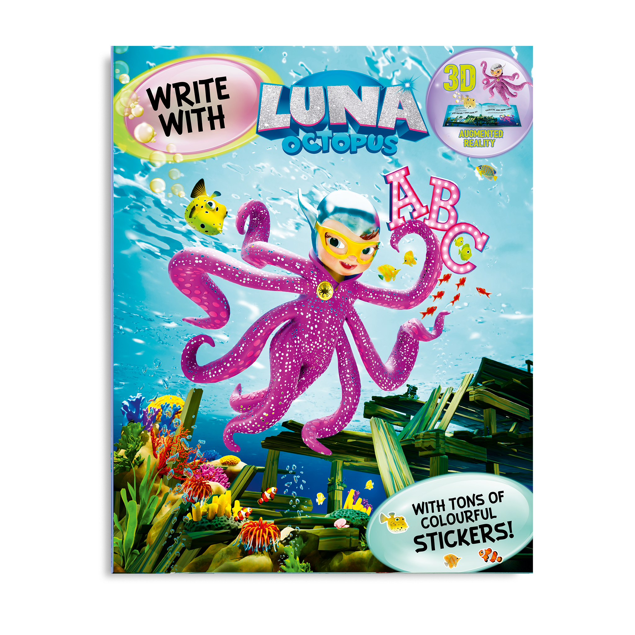 Luna Octopus – Write with Luna – Sticker Activity Book
