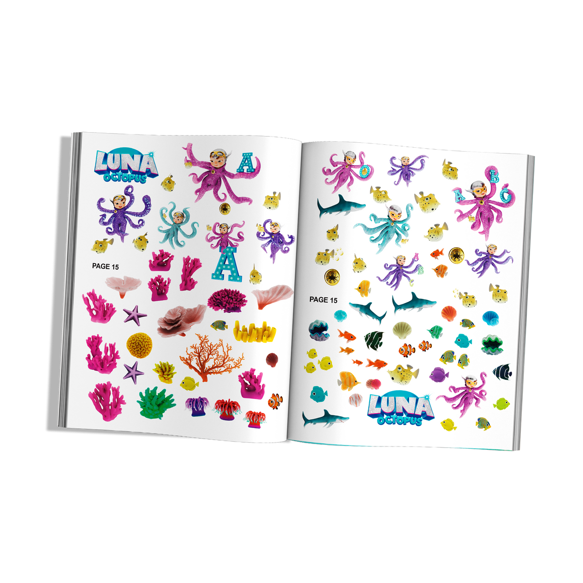 Luna Octopus – Write with Luna – Sticker Activity Book