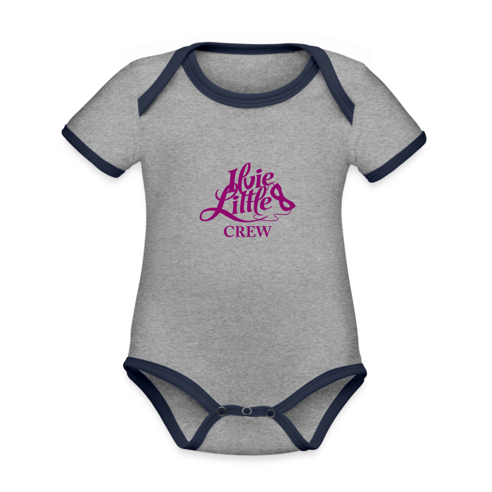 Ilvie Little Crew Baby - heather grey/navy