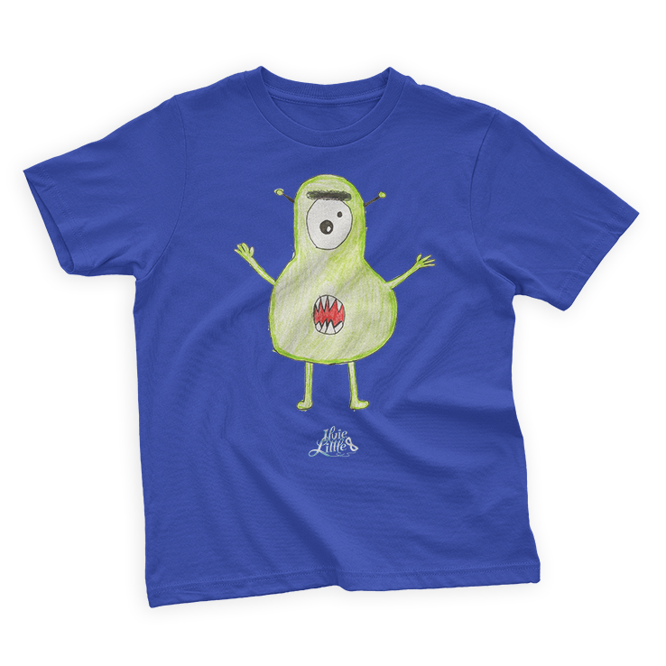 ILVIE LITTLE - MONSTER SHIRT CHARLENE - Königsblau / 98/104