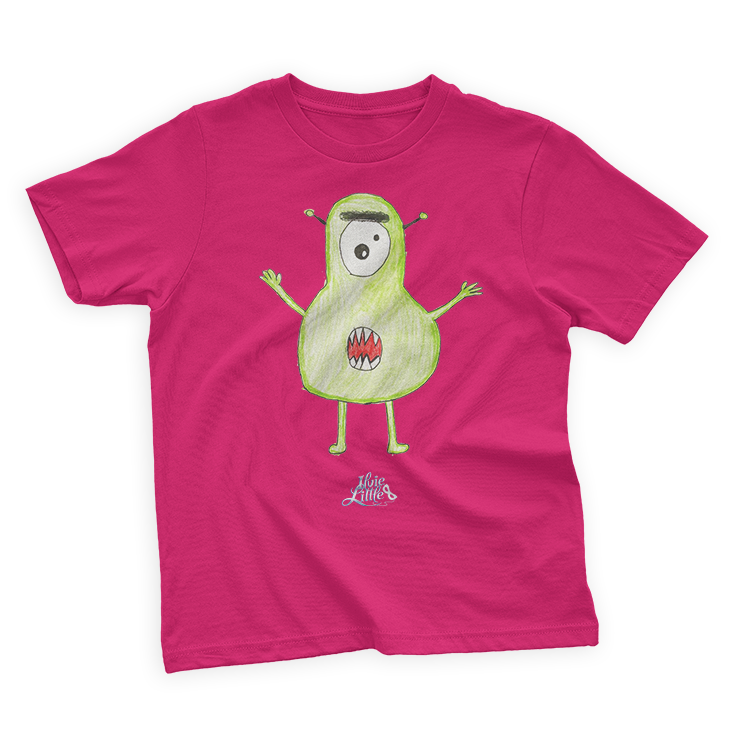 ILVIE LITTLE - MONSTER SHIRT CHARLENE - dunkles Pink /